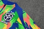 Adult/ Kids 2526 Brazil half zipper Training suit Green - Image 6