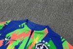 Adult/ Kids 2526 Brazil half zipper Training suit Green - Image 8