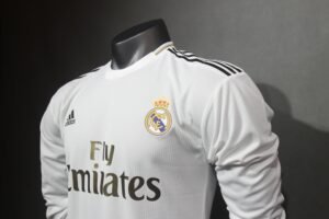 Player Version Retro 19/20 Real Madrid Home Long Sleeves S-3XL - Image 6