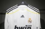 Player Version Retro Real Madrid 09/10 Home Long Sleeves S-3XL - Image 4