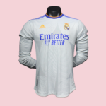 Player Version Real Madrid 21/22 Home Long Sleeves S-3XL