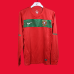 Player Version Retro 2010 Portugal Home Long Sleeves S-3XL