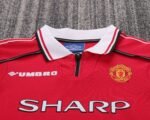 Kids Retro Man Utd 98/99 Home - Image 4