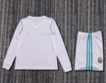 Kids Real Madrid 17/18 Home Long Sleeves - Image 2