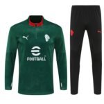 Adult / Kids AC 25/26 Half Zipper Training Suit Green - Image 3