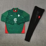 Adult / Kids AC 25/26 Half Zipper Training Suit Green - Image 4
