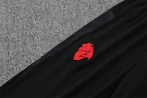 Adult / Kids AC 25/26 Half Zipper Training Suit Black - Image 12