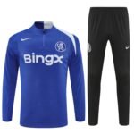 Adult / Kids Chlelsea 25/26 Half Zipper Training Suit Blue - Image 3