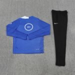 Adult / Kids Chlelsea 25/26 Half Zipper Training Suit Blue - Image 5