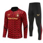 Adult / Kids Feyenoord 25/26 Half Zipper Training Suit Red