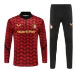 Adult / Kids Feyenoord 25/26 Half Zipper Training Suit Red - Image 3