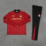 Adult / Kids Feyenoord 25/26 Half Zipper Training Suit Red - Image 4