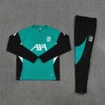 Adult / Kids 2526 LVP Half Zipper Training Suit Green - Image 4