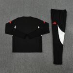 Adult / Kids 2526 LVP Half Zipper Training Suit Black - Image 4