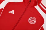 Bayern Full Zipper Training Suit Red - Image 6
