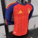 Player Version 2026 World Cup Spain Home Jersey Long Sleeves S-4XL - Image 8