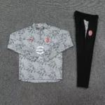 AC 25/26 Half Zipper Training Suit Gray - Image 3