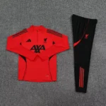 2526 LVP Half zipper Training Suit Red - Image 3