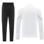 Adult/ Kids 2526 AC Milan Full Zipper Training Suit White - Image 2