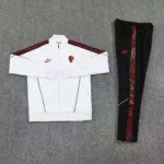 Adult/ Kids 2526 AC Milan Full Zipper Training Suit White - Image 3
