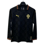 2026 World Cup Portugal Black Jersey Long Sleeves S-4XL Fan Version