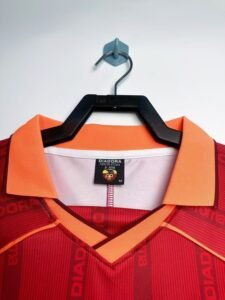 Retro Roma 99/00 Home Jersey Long Sleeves S-XXL - Image 3