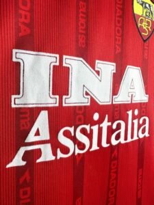 Retro Roma 99/00 Home Jersey Long Sleeves S-XXL - Image 8