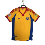 Retro Romania 2000 Home Jersey with Arm Patches S-XXL