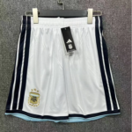 2026 World Cup Argentina White Shorts