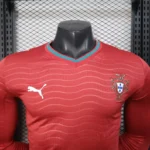 Player Version Portugal 2026 Home Red Jersey Long Sleeves S-4XL - Image 3
