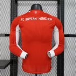 Player Version Bayern Munich 25/26 Home Jersey Long Sleeves S-XXL - Image 2