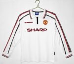 Retro Manchester United 1998/99 White Long Sleeves S-XXL