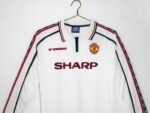 Retro Manchester United 1998/99 White Long Sleeves S-XXL - Image 4