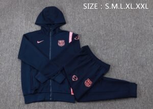 Barcelona 25/26 Full Zipper Hoodie Training Suit F623 - Image 3