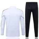 Adult / Kids AC 25/26 Half Zipper Training Suit White - Image 2