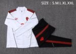 Adult / Kids AC 25/26 Half Zipper Training Suit White - Image 3