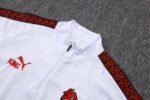 Adult / Kids AC 25/26 Half Zipper Training Suit White - Image 4