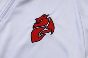 Adult / Kids AC 25/26 Half Zipper Training Suit White - Image 5