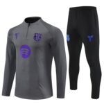 Adult / Kids 2526 Barcelona Half Zipper Training Suit