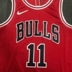 75th Anniversary Chicago Bulls Red Jersey No.11 - Image 9