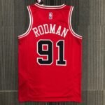 75th Anniversary Chicago Bulls Red Jersey No.91 - Image 2
