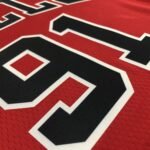 75th Anniversary Chicago Bulls Red Jersey No.91 - Image 3
