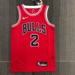 75th Anniversary Chicago Bulls Red Jersey No.2