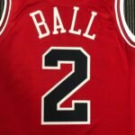 75th Anniversary Chicago Bulls Red Jersey No.2 - Image 4