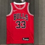 75th Anniversary Chicago Bulls Red Jersey No.3