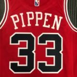 75th Anniversary Chicago Bulls Red Jersey No.3 - Image 6