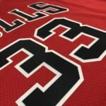 75th Anniversary Chicago Bulls Red Jersey No.3 - Image 11
