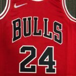 75th Anniversary Chicago Bulls Red Jersey No.24 - Image 4