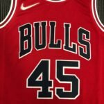 75th Anniversary Chicago Bulls Red Jersey No.45 - Image 7