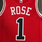 75th Anniversary Chicago Bulls Red Jersey No.1 - Image 4